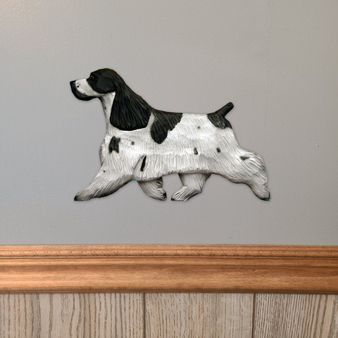 English Cocker Spaniel Wall Sculpture