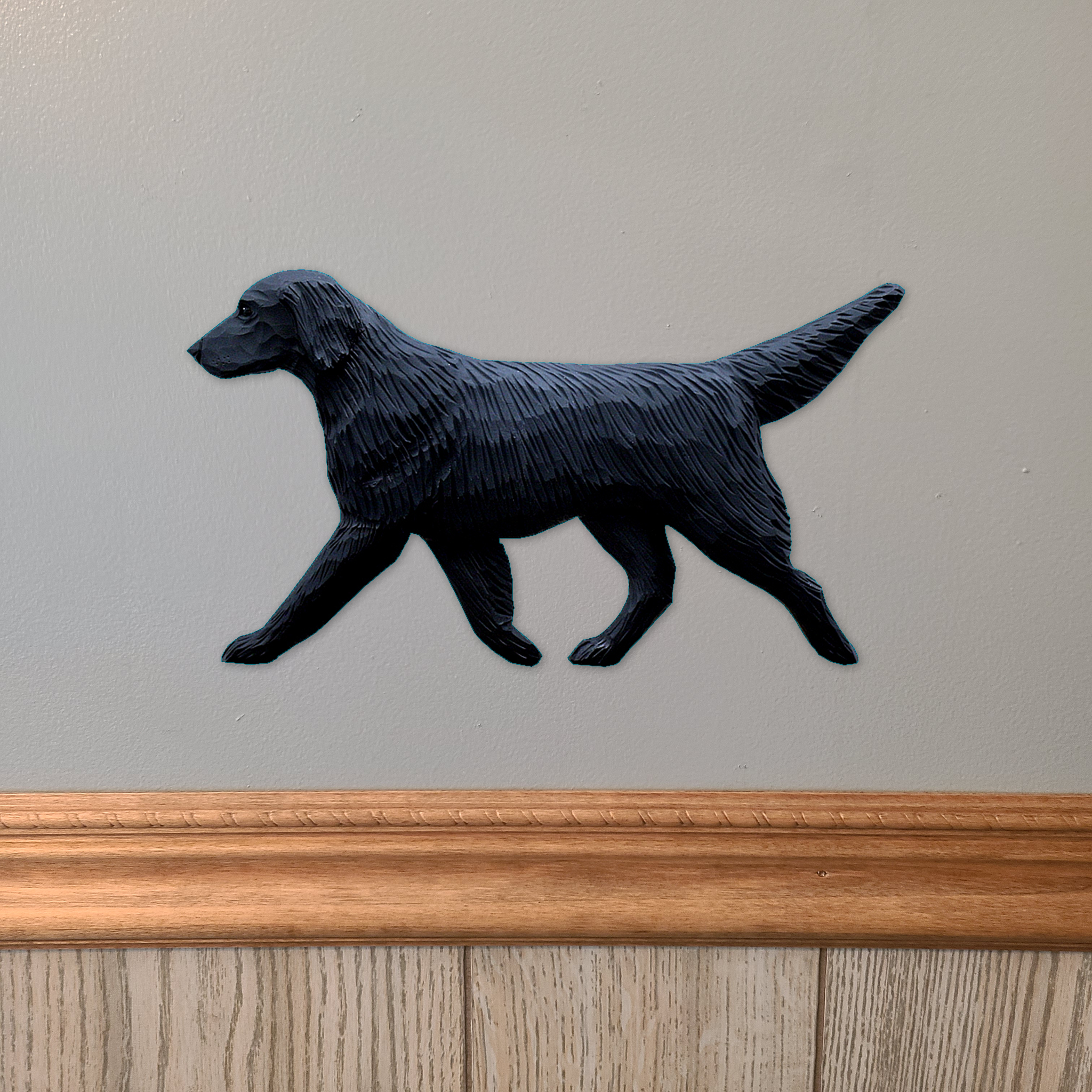 Flat-coated Retriever Wall Sculpture