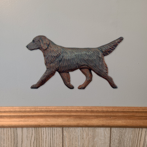 Flat-coated Retriever Wall Sculpture