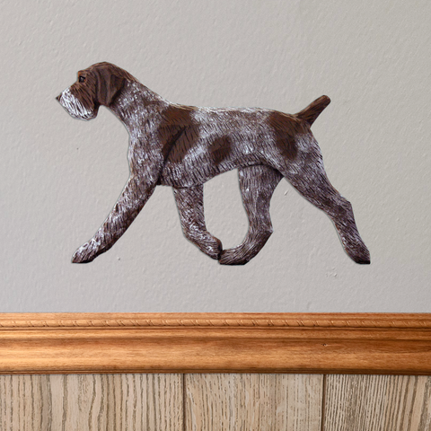 German Wirehaired Pointer Wall Sculpture