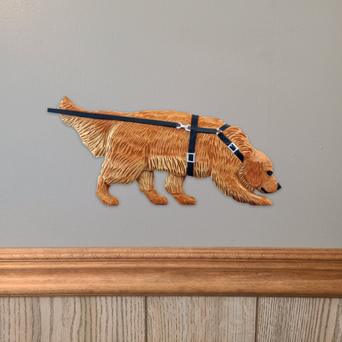 Golden Retriever (Tracking) Wall Sculpture