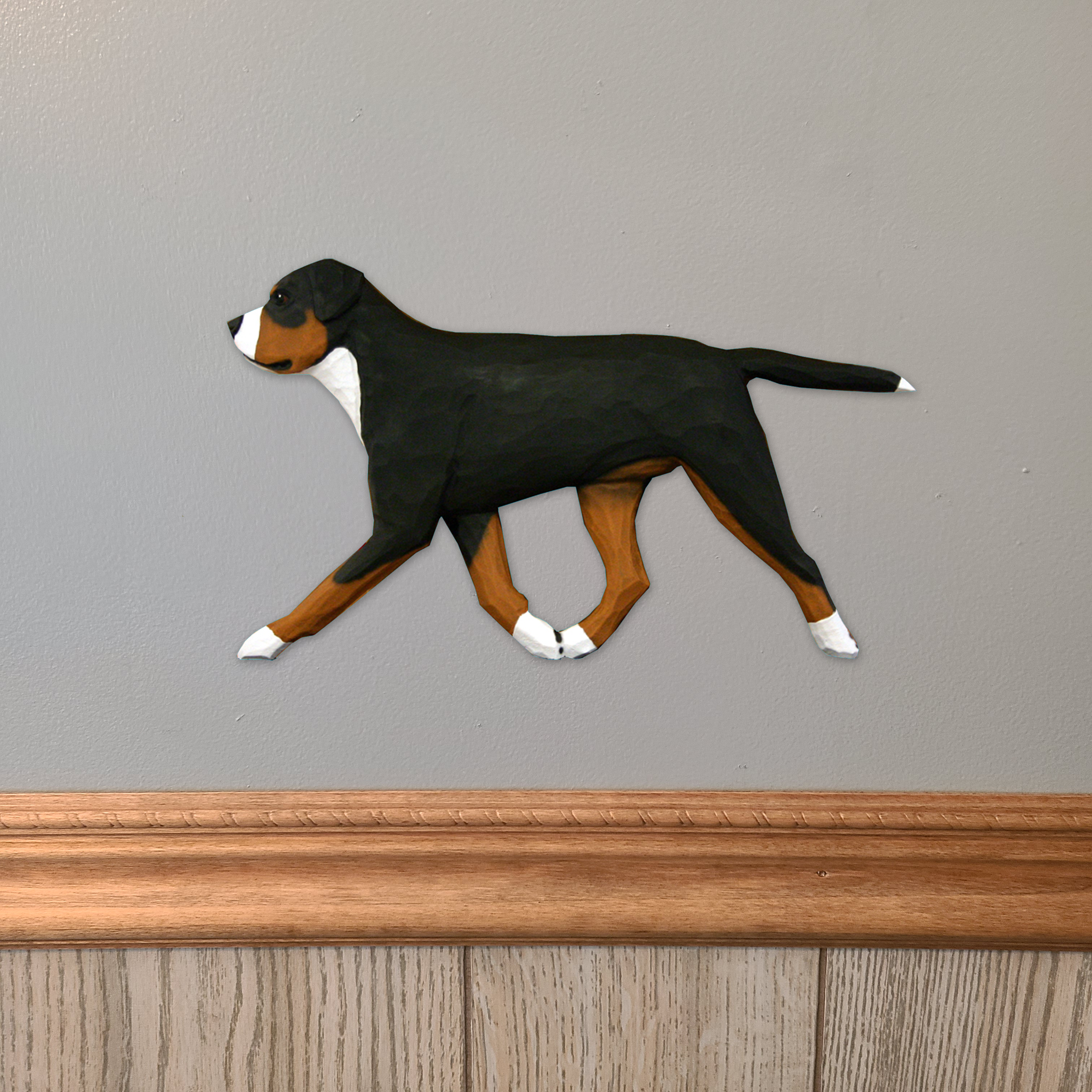 Greater Swiss Mt. Dog Wall Sculpture