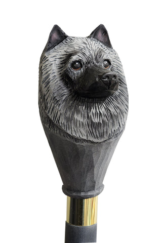 Keeshond Walking Stick
