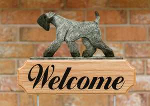 Kerry Blue Terrier DIG Welcome Stake