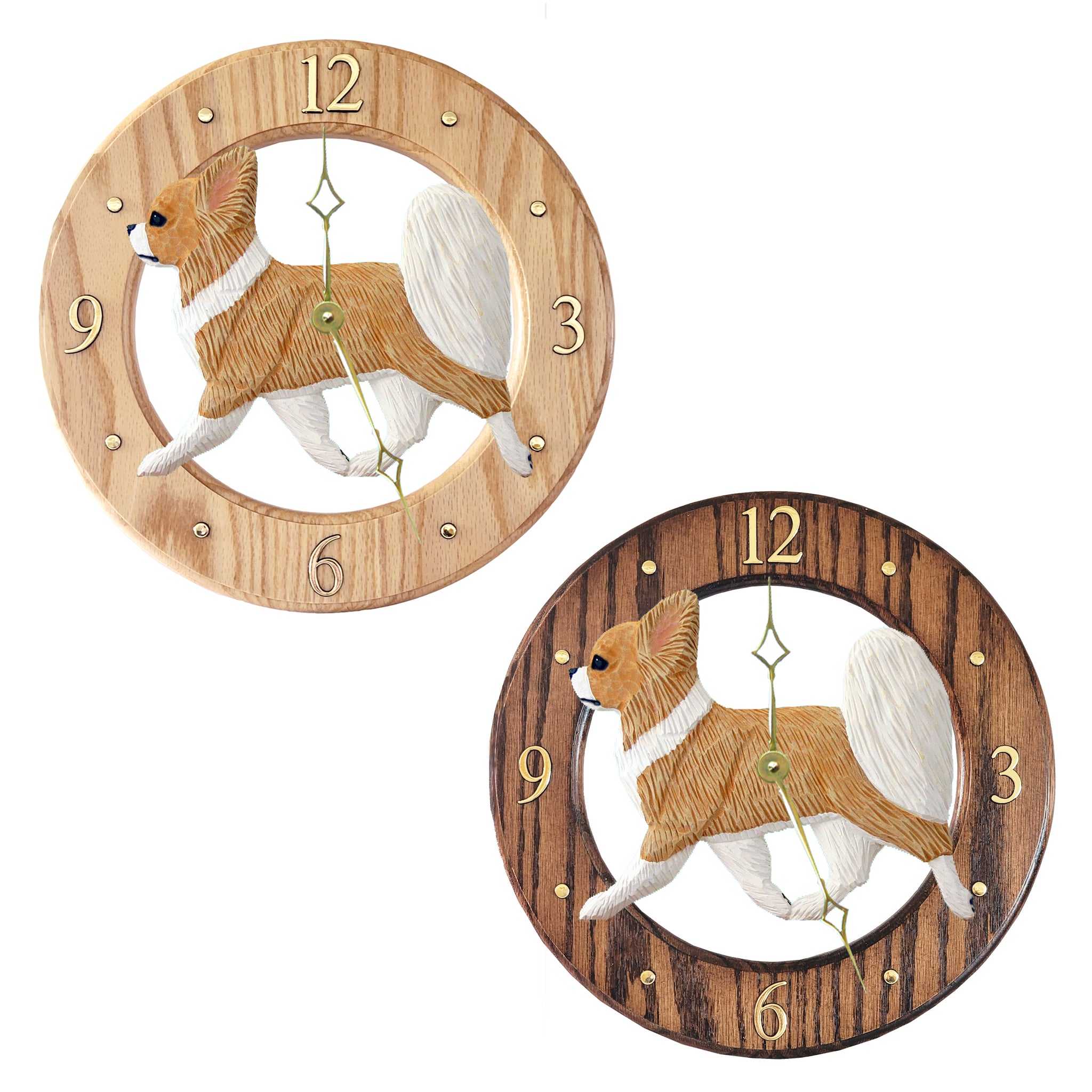 Chihuahua (Longhaired) Wall Clock