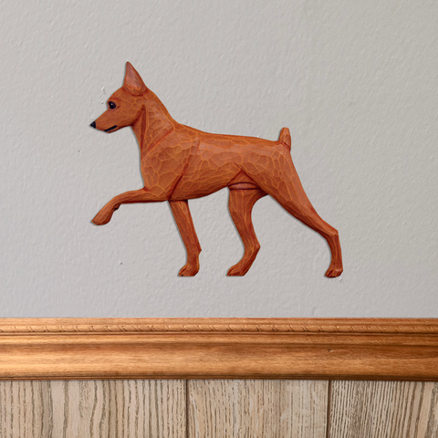 Miniature Pinscher Wall Sculpture