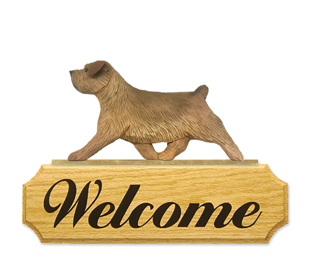 Norfolk Terrier DIG Welcome Sign