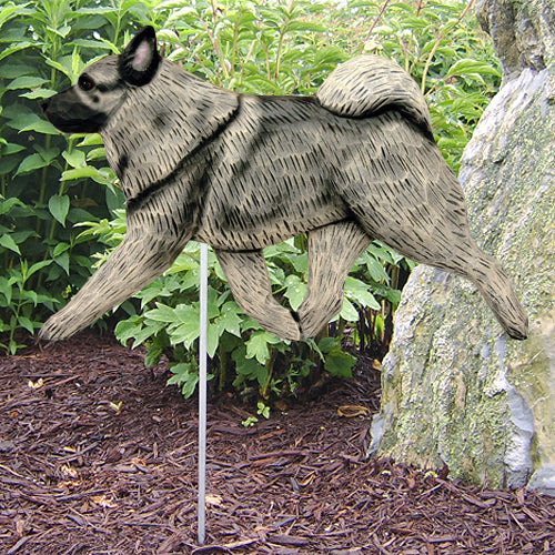 Norwegian Elkhound Garden Stake