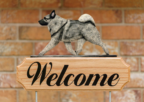 Norwegian Elkhound DIG Welcome Stake