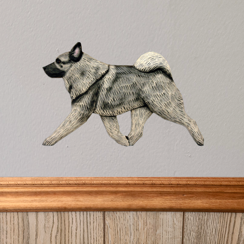 Norwegian Elkhound Wall Sculpture