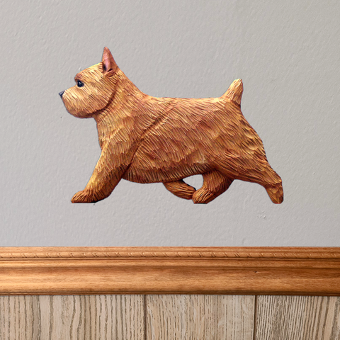 Norwich Terrier Wall Sculpture