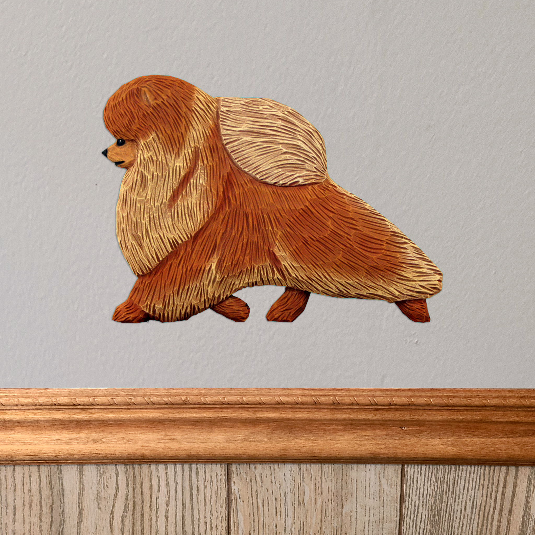 Pomeranian Wall Sculpture