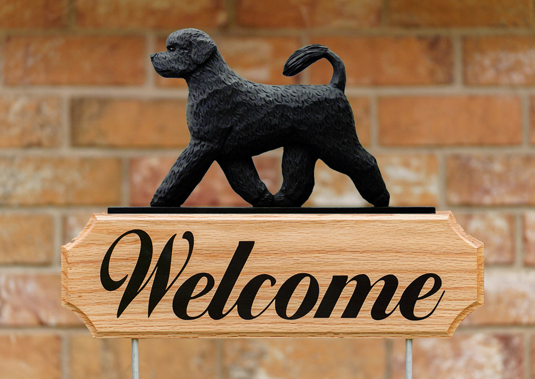 Portuguese Water Dog DIG Welcome Stake