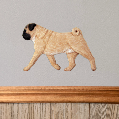 Pug Wall Sculpture