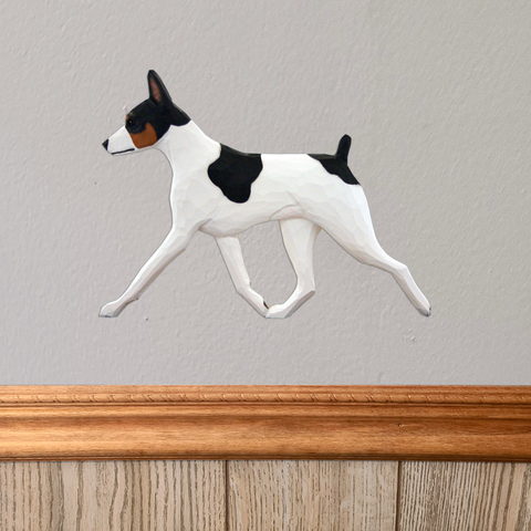 Rat Terrier Wall Sculpture