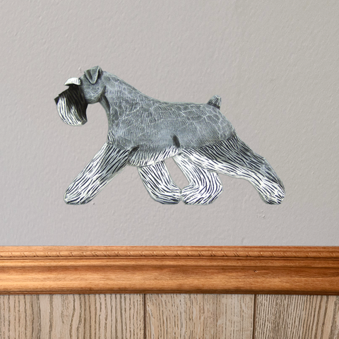Schnauzer (natural) Wall Sculpture