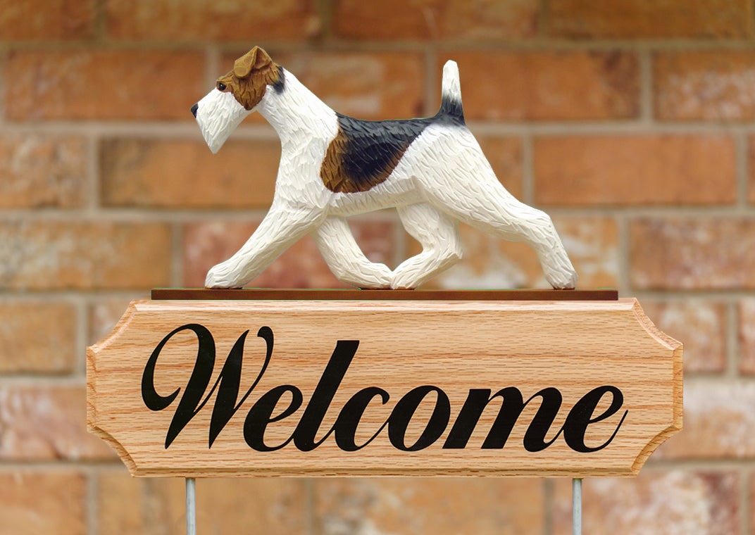 Fox Terrier (Wire) DIG Welcome Stake