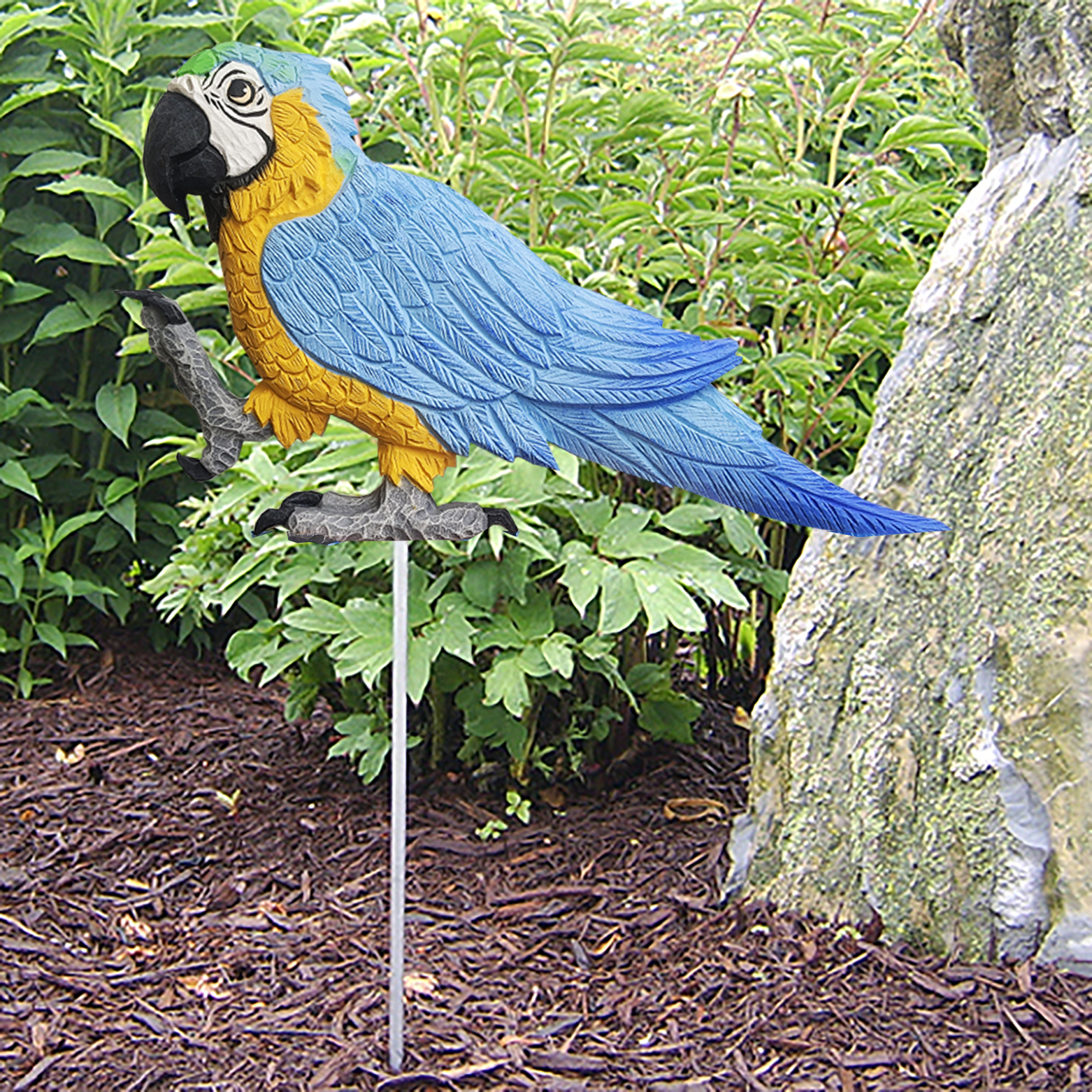 Blue and Gold Macaw Garden Stake