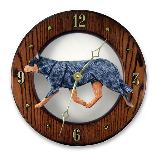 Australian Cattle Dog Wall Clock - Michael Park, Woodcarver