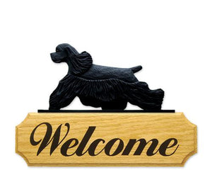 Cocker Spaniel DIG Welcome Sign