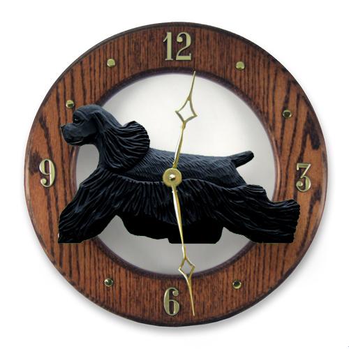 Cocker Spaniel Wall Clock - Michael Park, Woodcarver