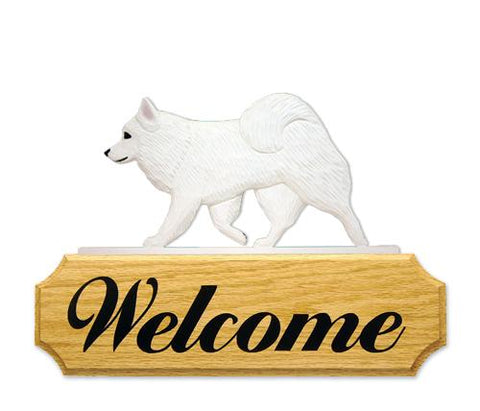 American Eskimo Dog DIG Welcome Sign