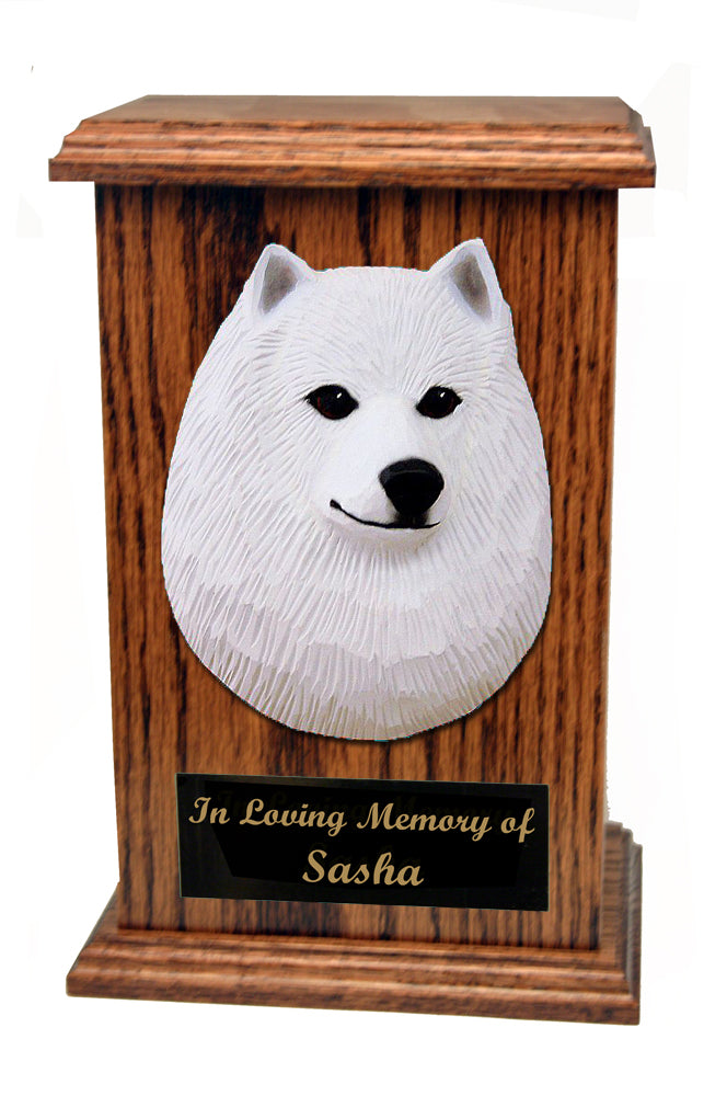 American Eskimo Dog Memorial Urn
