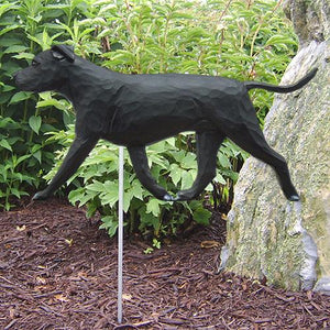 American Staffordshire Terrier (Natural) Garden Stake - Michael Park, Woodcarver