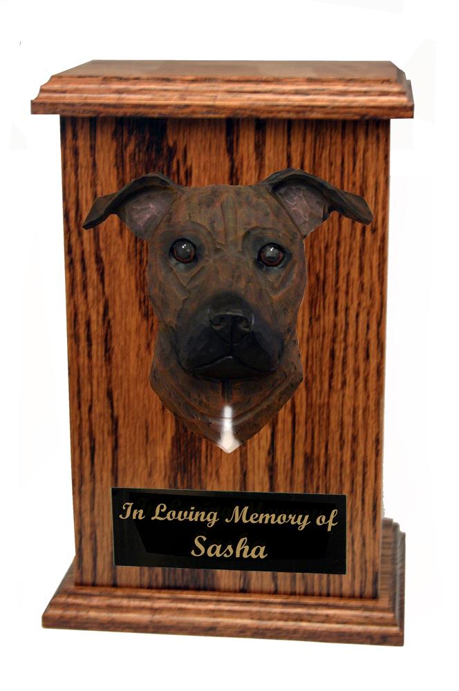 American Staffordshire Terrier (natural) Memorial Urn