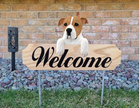 American Staffordshire Terrier (Natural) Topper Welcome Stake