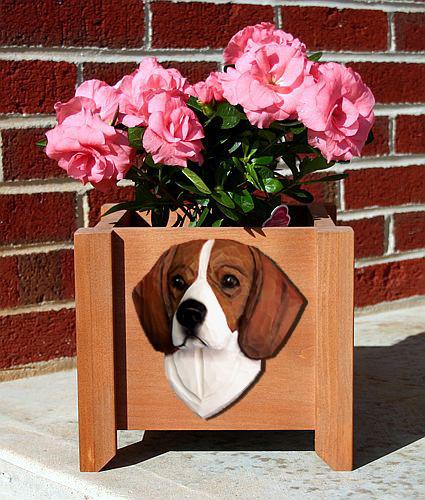 Beagle Planter Box - Michael Park, Woodcarver