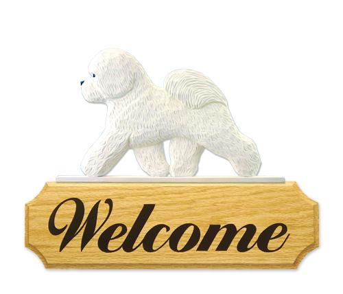Bichon Frise DIG Welcome Sign