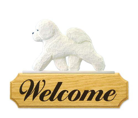 Bichon Frise DIG Welcome Sign