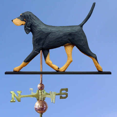 Black & Tan Coonhound Weathervane - Michael Park, Woodcarver