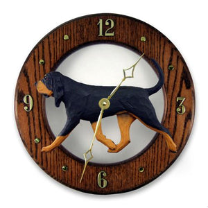Bloodhound Wall Clock - Michael Park, Woodcarver