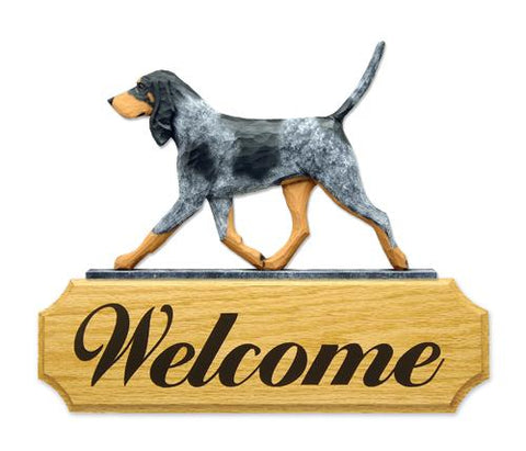 Bluetick Coonhound DIG Welcome Sign