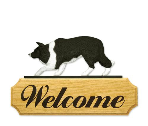 Border Collie DIG Welcome Sign