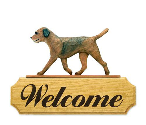 Border Terrier DiG Welcome Sign