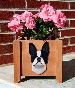 Boston Terrier Planter Box