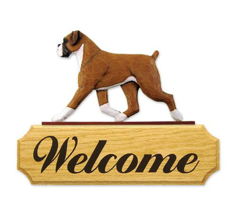 Boxer (natural) DIG Welcome Sign