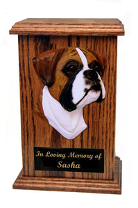 Boxer Dog (Natural) Memorial Urn