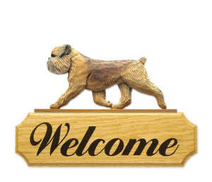 Brussels Griffon (natural) DIG Welcome Sign