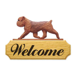 Brussels Griffon (natural) DIG Welcome Sign
