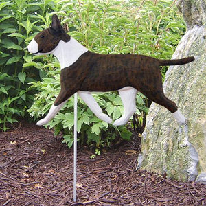Bull Terrier Garden Stake - Michael Park, Woodcarver