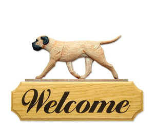 Bullmastiff DIG Welcome Sign