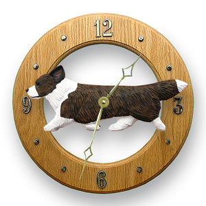 Welsh Corgi (Cardigan) Wall Clock - Michael Park, Woodcarver