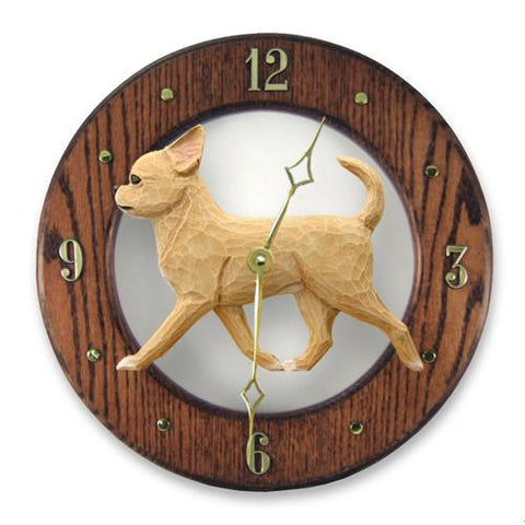 Chihuahua Wall Clock - Michael Park, Woodcarver