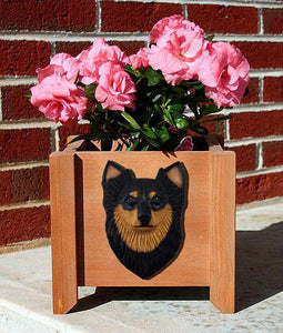 Chihuahua (Longhaired) Planter Box - Michael Park, Woodcarver