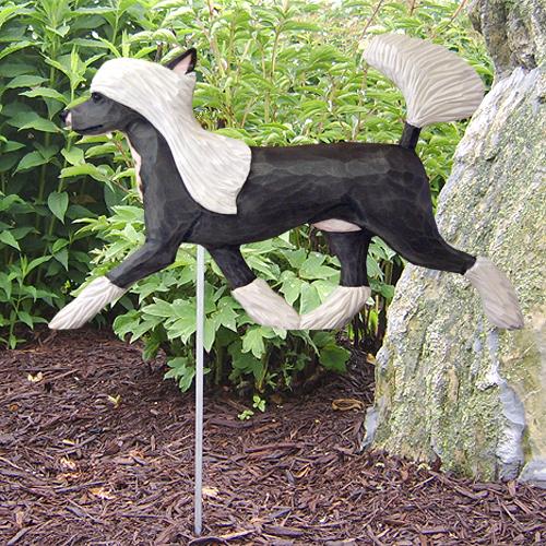 Chinese Crested Garden Stake - Michael Park, Woodcarver