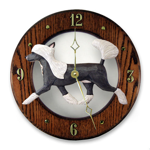 Chinese Crested Wall Clock - Michael Park, Woodcarver